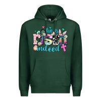 Sports Green he is risen indeed Premium Hoodie - AdoDesignShop