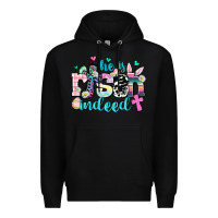 Black he is risen indeed Premium Hoodie - AdoDesignShop