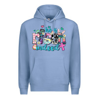 Colony Blue he is risen indeed Premium Hoodie - AdoDesignShop