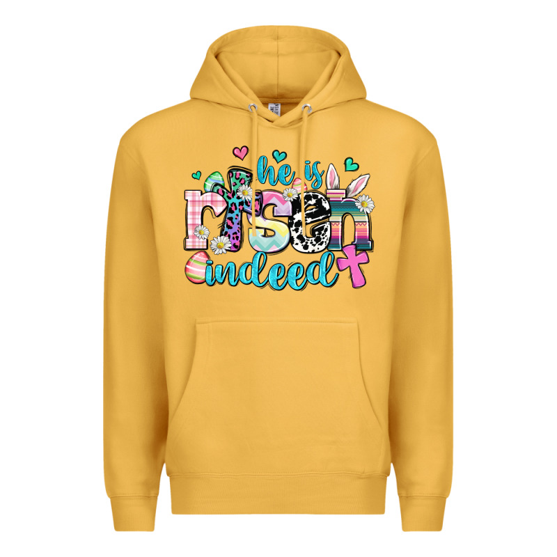 He Is Risen Indeed Premium Hoodie by AdoDesignShop | Teevron