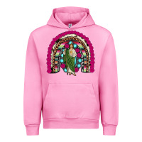 Fuchsia Pink san judas rainbow Urban Hoodie - JahusDesignShop