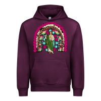 Mauve Wine san judas rainbow Urban Hoodie - JahusDesignShop