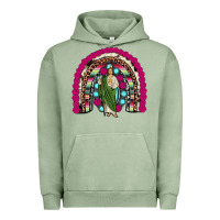 Pigment Oil Green san judas rainbow Urban Hoodie - JahusDesignShop