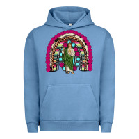 Pigment Pebble Blue san judas rainbow Urban Hoodie - JahusDesignShop