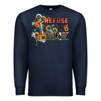 Navy refuse to sink Premium Sweatshirt - Zillion Design Studio