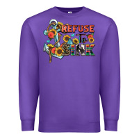Purple refuse to sink Premium Sweatshirt - Zillion Design Studio