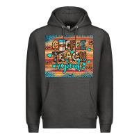 Charcoal Heather coffee teach repeat Premium Hoodie - JahusDesignShop