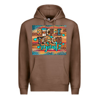 Chestnut coffee teach repeat Premium Hoodie - JahusDesignShop
