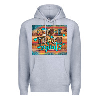 Heather Grey coffee teach repeat Premium Hoodie - JahusDesignShop