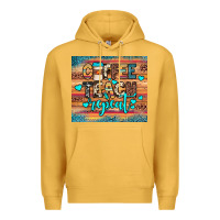 Mustard coffee teach repeat Premium Hoodie - JahusDesignShop