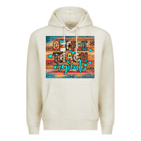 Oatmeal Heather coffee teach repeat Premium Hoodie - JahusDesignShop