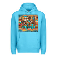 Ocean Blue coffee teach repeat Premium Hoodie - JahusDesignShop