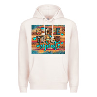 Pale Pink coffee teach repeat Premium Hoodie - JahusDesignShop