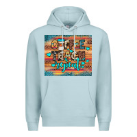 Blue Mist coffee teach repeat Premium Hoodie - JahusDesignShop