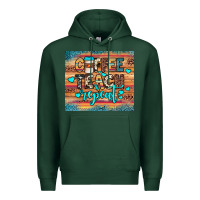 Sports Green coffee teach repeat Premium Hoodie - JahusDesignShop
