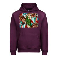 San Judas Leopard Cowhide Background Urban Hoodie | Teevron