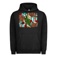 Pigment Black san judas leopard cowhide background Urban Hoodie - JahusDesignShop