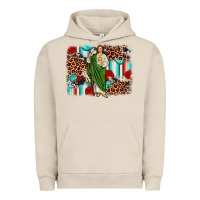 Pigment French Oak san judas leopard cowhide background Urban Hoodie - JahusDesignShop