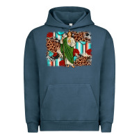 Pigment Midnight Navy san judas leopard cowhide background Urban Hoodie - JahusDesignShop