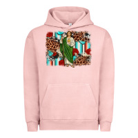 Pigment Salmon san judas leopard cowhide background Urban Hoodie - JahusDesignShop