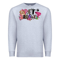 Heather Grey pet groomer Premium Sweatshirt - Zillion Design Studio