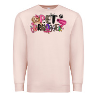 Pale Pink pet groomer Premium Sweatshirt - Zillion Design Studio