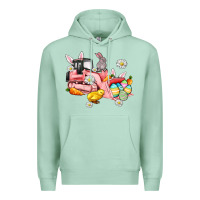 Seafoam easter excavator Premium Hoodie - AdoDesignShop