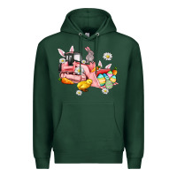 Sports Green easter excavator Premium Hoodie - AdoDesignShop