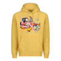 Antique Gold easter excavator Premium Hoodie - AdoDesignShop