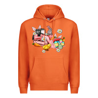 Carrot easter excavator Premium Hoodie - AdoDesignShop