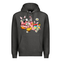 Charcoal Heather easter excavator Premium Hoodie - AdoDesignShop