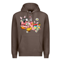 Coffee easter excavator Premium Hoodie - AdoDesignShop