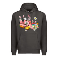 Smoke easter excavator Premium Hoodie - AdoDesignShop