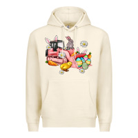 Tofu easter excavator Premium Hoodie - AdoDesignShop