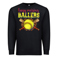 Black busy raising ballers softball Premium Sweatshirt - texasbilliewilder
