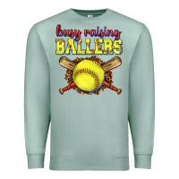 Seafoam busy raising ballers softball Premium Sweatshirt - texasbilliewilder