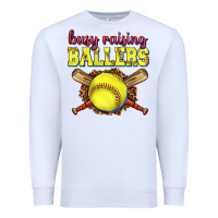 White busy raising ballers softball Premium Sweatshirt - texasbilliewilder