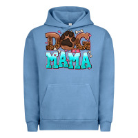 Pigment Pebble Blue dog mama Urban Hoodie - AdoDesignShop