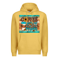 Coffee Gives Me Teacher Powers Premium Hoodie | Teevron