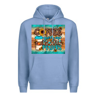 Colony Blue coffee gives me teacher powers Premium Hoodie - JahusDesignShop