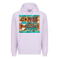 Lilac coffee gives me teacher powers Premium Hoodie - JahusDesignShop