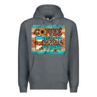 Rock coffee gives me teacher powers Premium Hoodie - JahusDesignShop