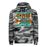 Slate Camo coffee gives me teacher powers Premium Hoodie - JahusDesignShop