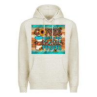 Oatmeal Heather coffee gives me teacher powers Premium Hoodie - JahusDesignShop
