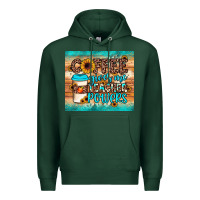 Sports Green coffee gives me teacher powers Premium Hoodie - JahusDesignShop