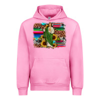 Fuchsia Pink san judas leopard cowhide sunflower background Urban Hoodie - JahusDesignShop