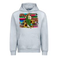 Heather Grey san judas leopard cowhide sunflower background Urban Hoodie - JahusDesignShop