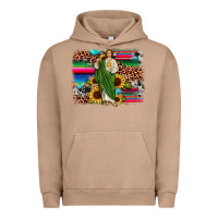 Pigment Burro san judas leopard cowhide sunflower background Urban Hoodie - JahusDesignShop