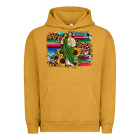 Pigment Peanut Butter san judas leopard cowhide sunflower background Urban Hoodie - JahusDesignShop