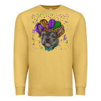 Antique Gold mardi gras french bulldog Premium Sweatshirt - RanaPortraitStore